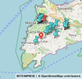 Mappa Via Petriere, 80061 Massa Lubrense NA, Italia (1.726)