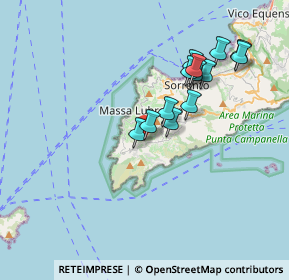 Mappa Via Petriere, 80061 Massa Lubrense NA, Italia (3.49077)