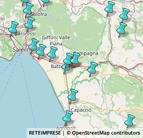 Mappa Via S.Chiarella Loc. Pezzagrande Z.Ind.le verso Outlet Cilento, 84025 Eboli SA, Italia (21.96222)