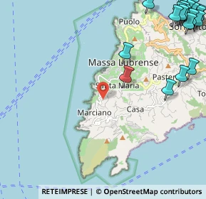 Mappa Via Spito, 80061 Massa Lubrense NA, Italia (3.908)
