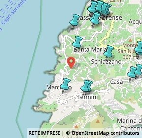 Mappa Via Spito, 80061 Massa Lubrense NA, Italia (1.4595)