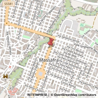 Mappa Via Colonnello Scarano, 80, 74016 Massafra, Taranto (Puglia)