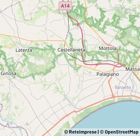 Mappa 74011 Castellaneta TA, Italia (8.1325)