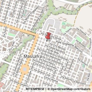 Mappa Via Stanislao Mancini, 75, 74016 Massafra, Taranto (Puglia)