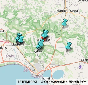 Mappa Via Salvo D'Acquisto, 74012 Crispiano TA, Italia (6.888)