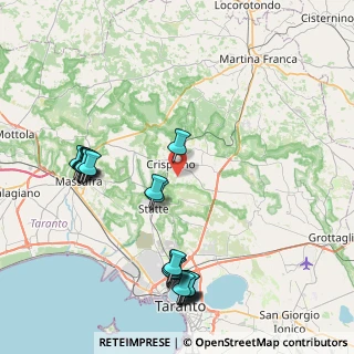 Mappa Via Lecce, 74012 Crispiano TA, Italia (10.503)