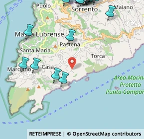 Mappa Via Spina, 80061 Massa Lubrense NA, Italia (3.2685)