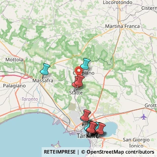 Mappa CONTRADA LEZZA, 74012 Crispiano TA, Italia (11.9275)