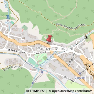 Mappa Strada Dolomites, 107, 38032 Canazei, Trento (Trentino-Alto Adige)