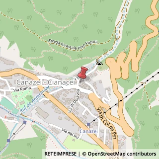 Mappa Lungo Rio di Antermont, 2, 38032 Canazei, Trento (Trentino-Alto Adige)
