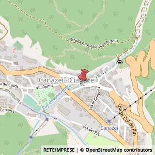 Mappa Via del Faure, 9, 38032 Canazei, Trento (Trentino-Alto Adige)