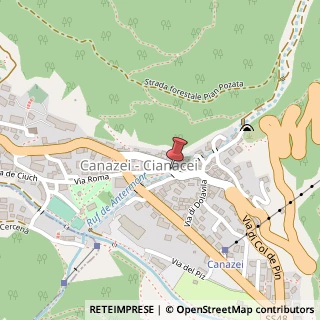 Mappa Via Dolomiti,  147, 38032 Canazei, Trento (Trentino-Alto Adige)