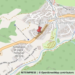 Mappa Via Dolomites, 45, 38031 Campitello di Fassa, Trento (Trentino-Alto Adige)