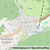 Mapa Campitello di Fassa