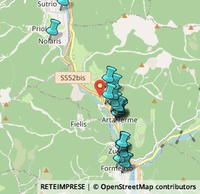 Mappa Viale delle Terme, 33022 Arta Terme UD, Italia (1.676)