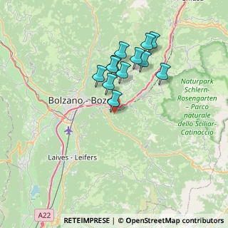Mappa Via Cornedo di sopra, 39100 Bolzano BZ, Italia (6.02667)