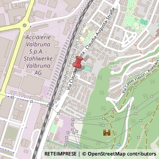 Mappa Via Claudia Augusta, 117, 39100 Bolzano, Bolzano (Trentino-Alto Adige)