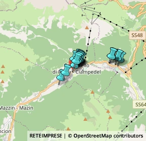 Mappa Streda Dolomites, 38031 Campitello di Fassa TN, Italia (0.8665)