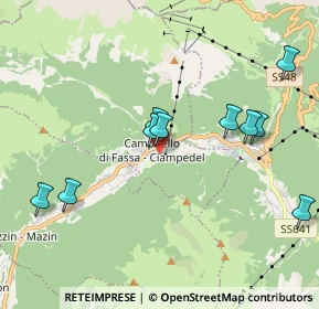 Mappa Via Pent de Sera, 38031 Campitello di Fassa TN, Italia (2.20636)
