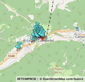 Mappa Via Pent de Sera, 38031 Campitello di Fassa TN, Italia (0.3635)