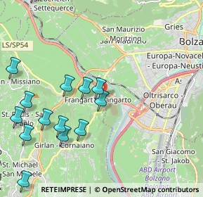 Mappa Via Castel Firmiano, 39057 Appiano sulla strada del vino BZ, Italia (2.45929)