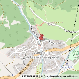 Mappa Via Alberti d' Enno, 7, 38031 Campitello di Fassa, Trento (Trentino-Alto Adige)
