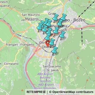 Mappa Via Toni Ebner, 39100 Bolzano BZ, Italia (1.39313)