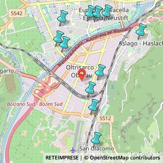 Mappa Via Toni Ebner, 39100 Bolzano BZ, Italia (1.24)