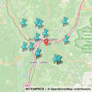 Mappa Via al Colle, 39100 Bolzano BZ, Italia (7.05929)