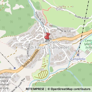 Mappa Piaz de Ciampedel, 28, 38031 Campitello di Fassa, Trento (Trentino-Alto Adige)