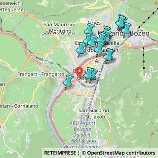Mappa Via di Vittorio Giuseppe, 39100 Bolzano BZ, Italia (1.983)