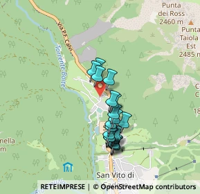 Mappa Via Mosigo, 32046 San Vito di Cadore BL, Italia (0.7285)