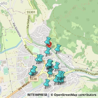 Mappa Via Campello, 23032 Bormio SO, Italia (0.5495)