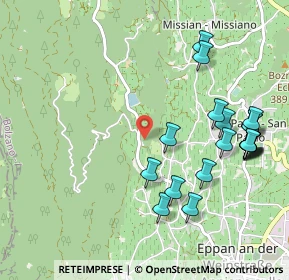 Mappa Strada Pradonico, 39057 Appiano sulla strada del vino BZ, Italia (1.1)