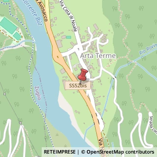 Mappa Via Nazionale, 17, 33022 Arta Terme, Udine (Friuli-Venezia Giulia)