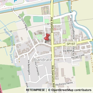 Mappa Via Sereno Caccianotti, 12, 28061 Biandrate, Novara (Piemonte)