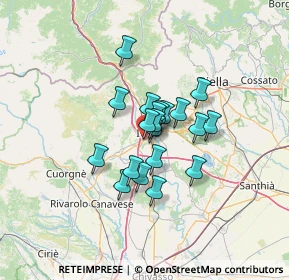 Mappa Via G. Jervis, 10015 Ivrea TO, Italia (8.427)