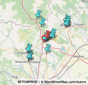 Mappa Via G. Jervis, 10015 Ivrea TO, Italia (12.4885)