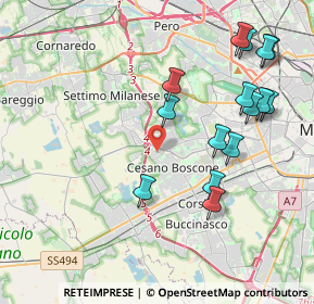 Mappa Via degli Ulivi, 20152 Milano MI, Italia (4.37667)