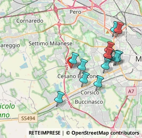 Mappa Via degli Ulivi, 20152 Milano MI, Italia (3.72786)