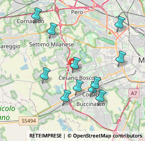 Mappa Via degli Ulivi, 20152 Milano MI, Italia (3.95909)