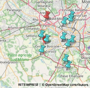 Mappa Via degli Ulivi, 20152 Milano MI, Italia (7.38167)