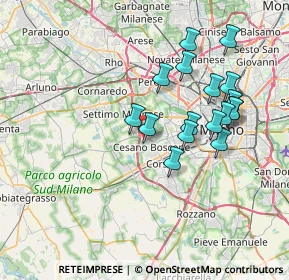 Mappa Via dei Larici, 20152 Milano MI, Italia (6.87941)