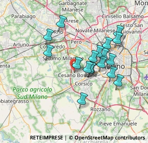 Mappa Via dei Larici, 20152 Milano MI, Italia (6.29556)