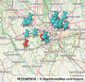 Mappa Via dei Larici, 20152 Milano MI, Italia (13.047)