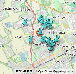 Mappa Via degli Ulivi, 20152 Milano MI, Italia (1.325)