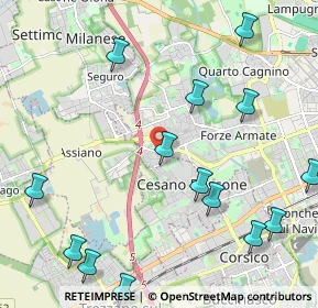 Mappa Via dei Larici, 20152 Milano MI, Italia (2.81733)