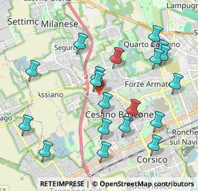 Mappa Via degli Ulivi, 20152 Milano MI, Italia (2.15368)