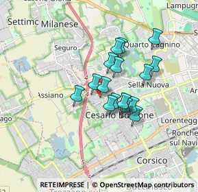 Mappa Via dei Larici, 20152 Milano MI, Italia (1.25647)