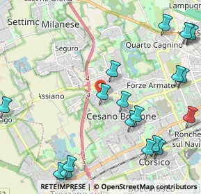 Mappa Via dei Larici, 20152 Milano MI, Italia (2.878)